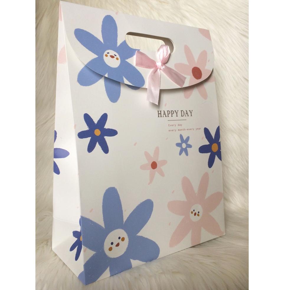 

c12♙ Paper bag tebal motif pita size L ( 24 x 10.5 x 31.5 cm )