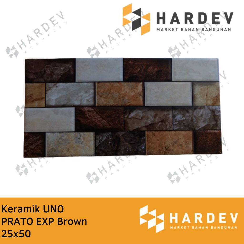 KERAMIK UNO 25x50 PRATO EXP BROWN