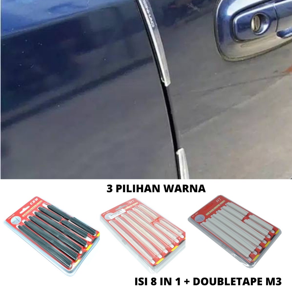 Slim Door Guard Protector Pelindung Pintu Mobil Universal Selip Door Edge 8 in 1