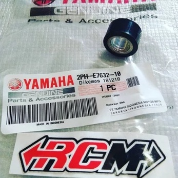 HARGA PERBIJI WEIGHT ROLLER MIO M3 MIO 125 MIO Z 12GRAM 12 GRAM GR ORI ORIGINAL YAMAHA 2PH-E7632-10