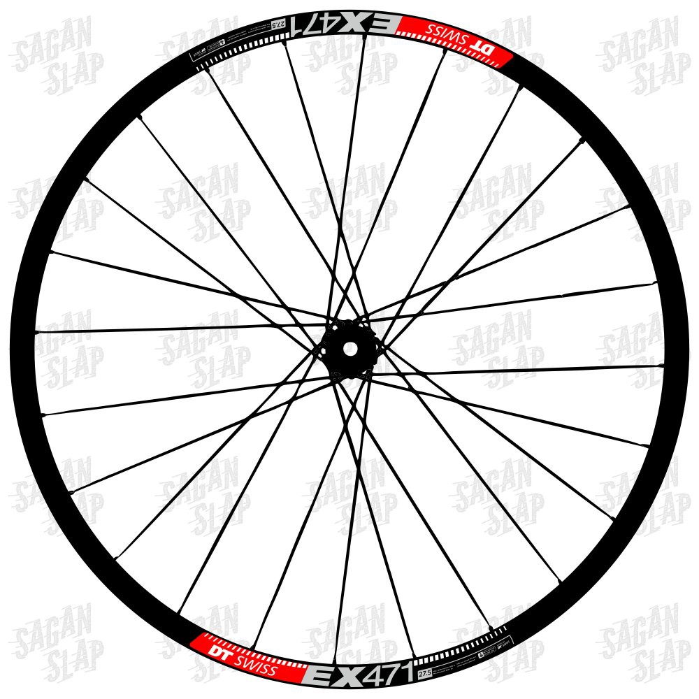 Sticker Decal DT SWISS EX471  Lebar Stiker 2cm Decal Rim Mtb Downhill 26 27 29er