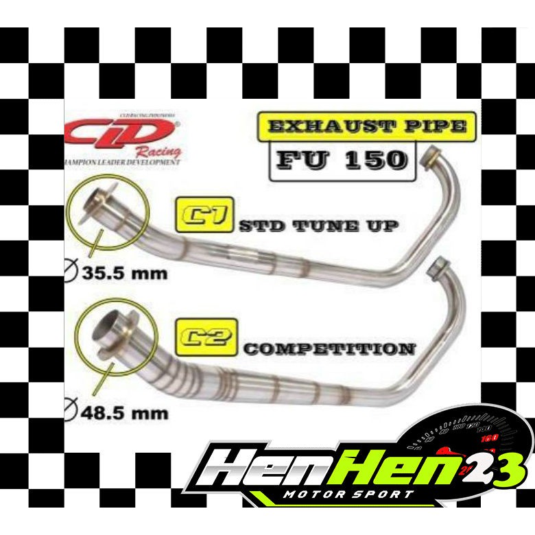 PIPA HEADER PIPE KNALPOT RACING SATRIA FU 150 CLD RACING