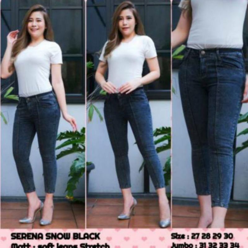 CELANA PANJANG JEANS//CELANA JEANS PREMIUM//CELANA SERENA FRONT