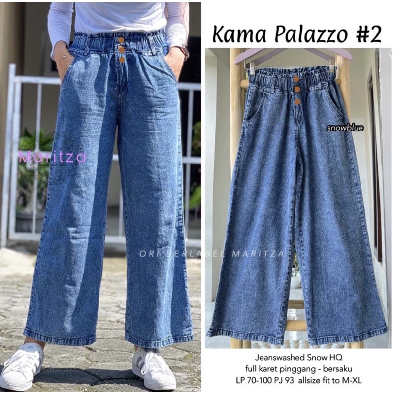 KAMA PALLAZO KULOT || KULOT JEANS PREMIUM || KULOT KANCING 2