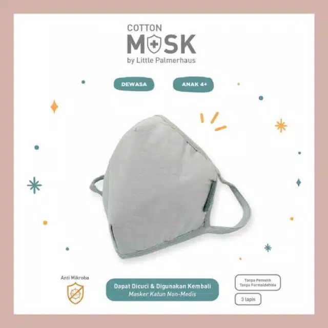 Masker kain katunLittle Palmerhaus Dewasa dan anak