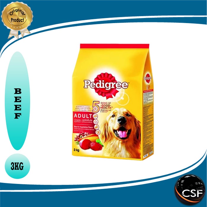 Makanan Anjing Pedigree 3kg ALL VARIAN