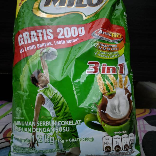 Milo 3 in 1 1 kg 200 gram