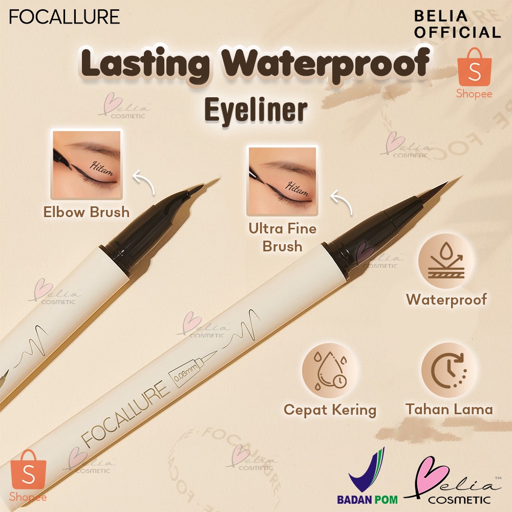 ❤ BELIA ❤ FOCALLURE Lasting Waterproof Liquid Eyeliner FA200 | Eye liner | Waterproof | Kosmetik Mata | BPOM