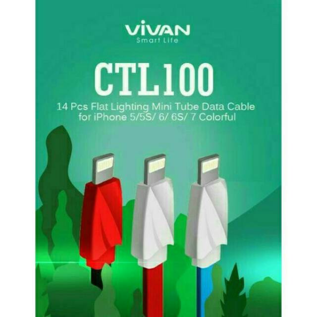 KABEL DATA VIVAN CTL 100 FOR IPHONE FAST CHARGING