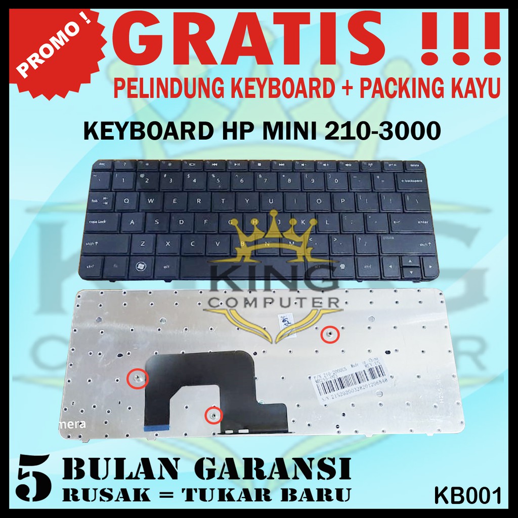 Keyboard HP Mini 110-3500 HP Mini 110-3505 110-3600 210-3000