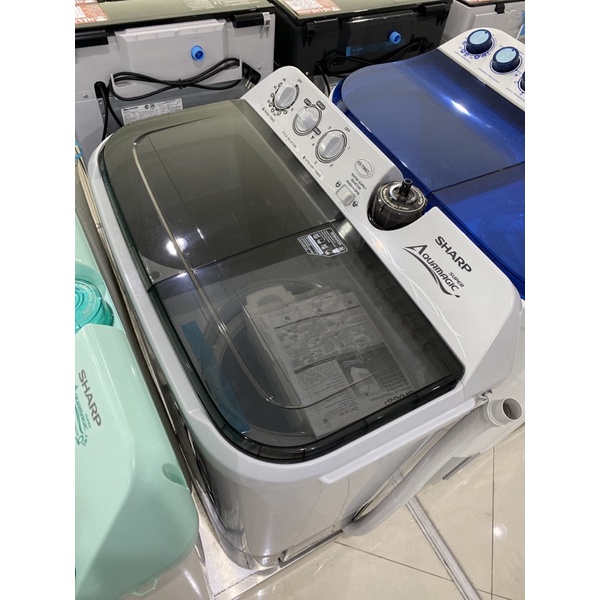 Mesin Cuci SHARP Super Aquamagic ES-T86CL-HK / 2 Tabung 8kg EST86CL / EST86CLHK