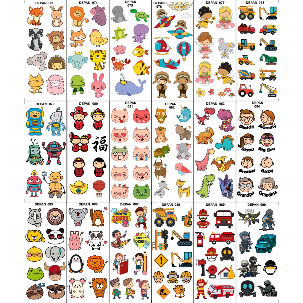 

Edible Stamp / Sticker Makanan 073 - 090