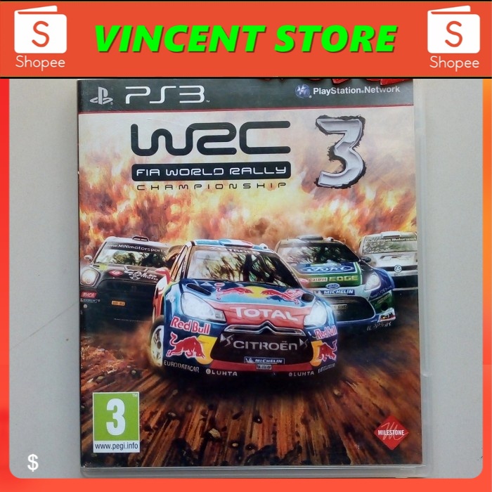 bd PS3 kaset game WRC 3 FIA WORLD RALLY CHAMPIONSHIP