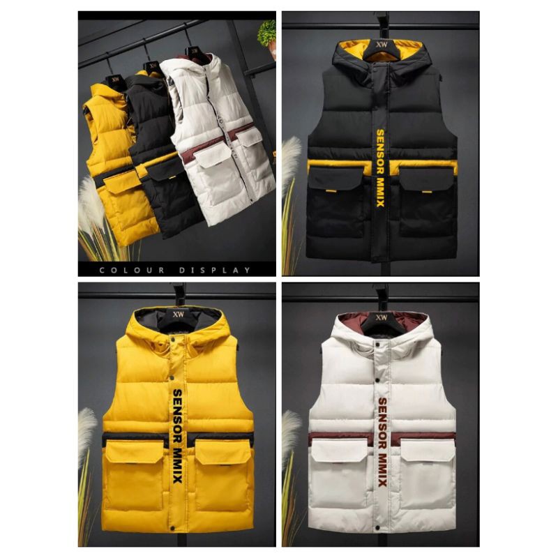 Rompi Hoodie Parasut / Rompi Parasut / Parasut / Rompi Murah / Rompi Motor / Rompi Hoodie / Rompi