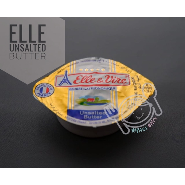 Elle & Vire Unsalted butter / UB ELLE / butter mpasi