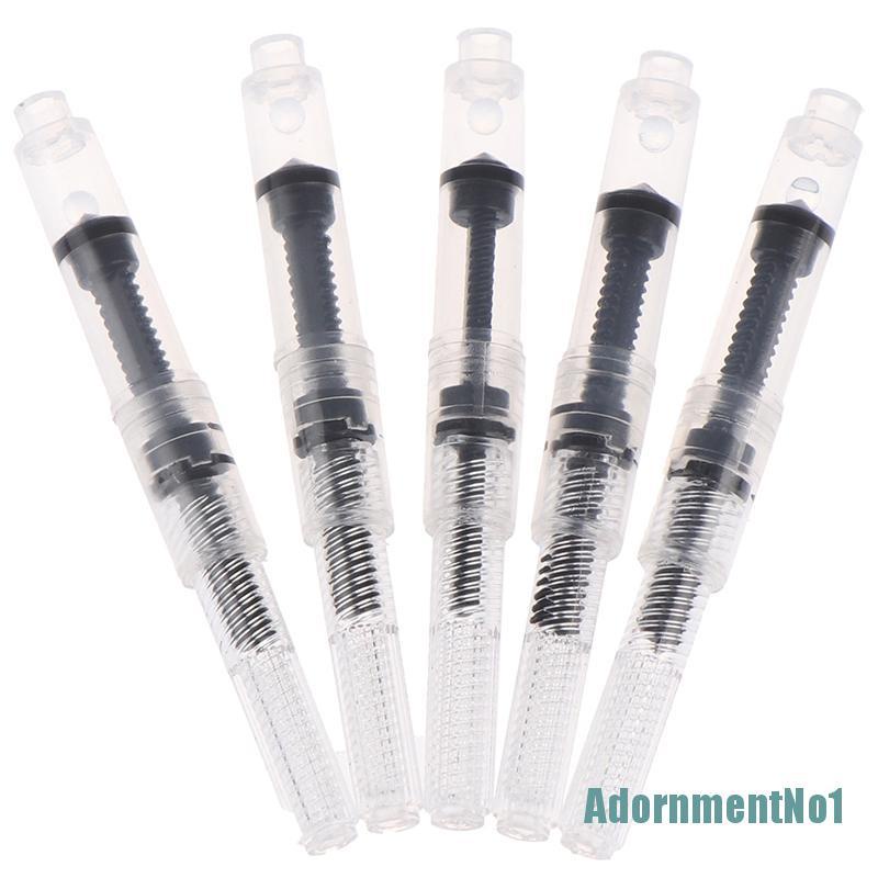 (AdornmentNo1) 5pcs Pena Fountain Tinta Hitam Kaliber 2.6mm