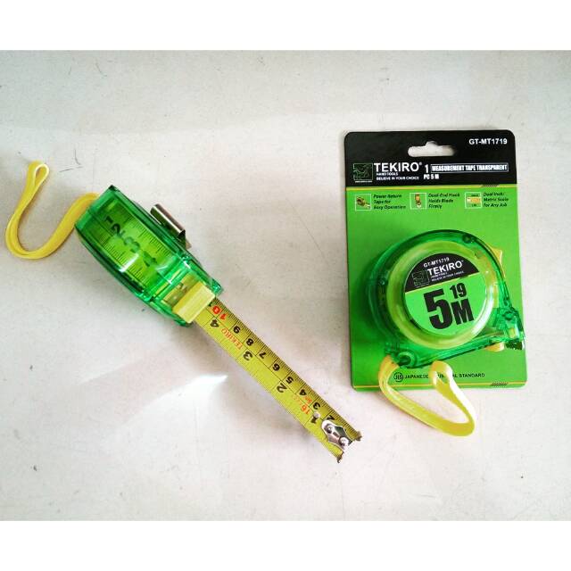 Meteran PVC Transparan 5M Tekiro/measuring tape/Meter Roll Alat Ukur Measuring Tape BERKUALITAS