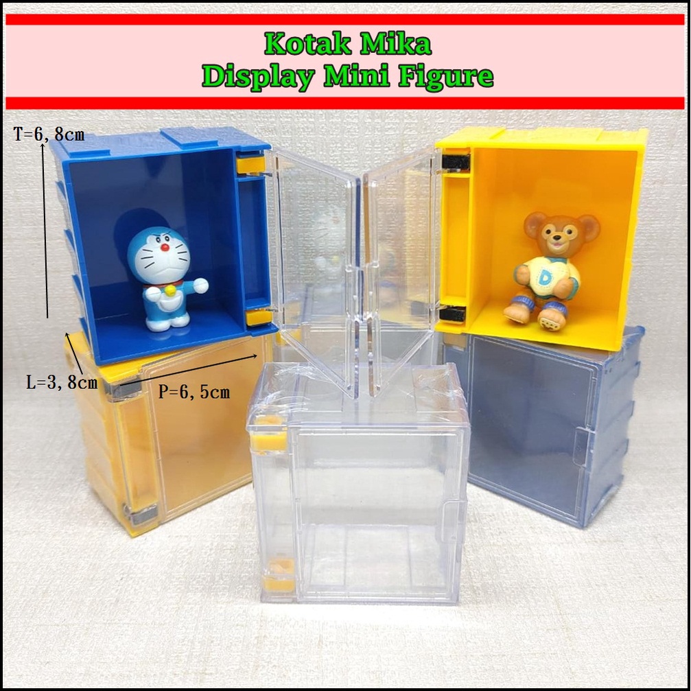 Kotak Mika Akrilik, Display Pajangan Mini Figure Tinggi 6,8cm Termurah