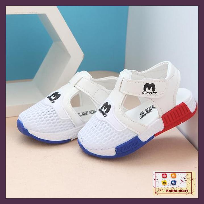 I0Uii79Yi78- Sepatu Sendal Little M Cute New Arrival - 22, Biru Er56Ey6Rr-