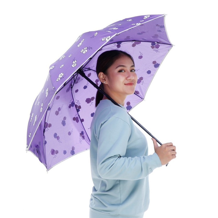 Payung Lipat 3D Flower Cantik Magic Umbrella 3 Dimensi Fashion Bunga Teduh Ajaib