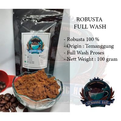 

Kembang Kopi - Robusta (Full Washed) 100 gram