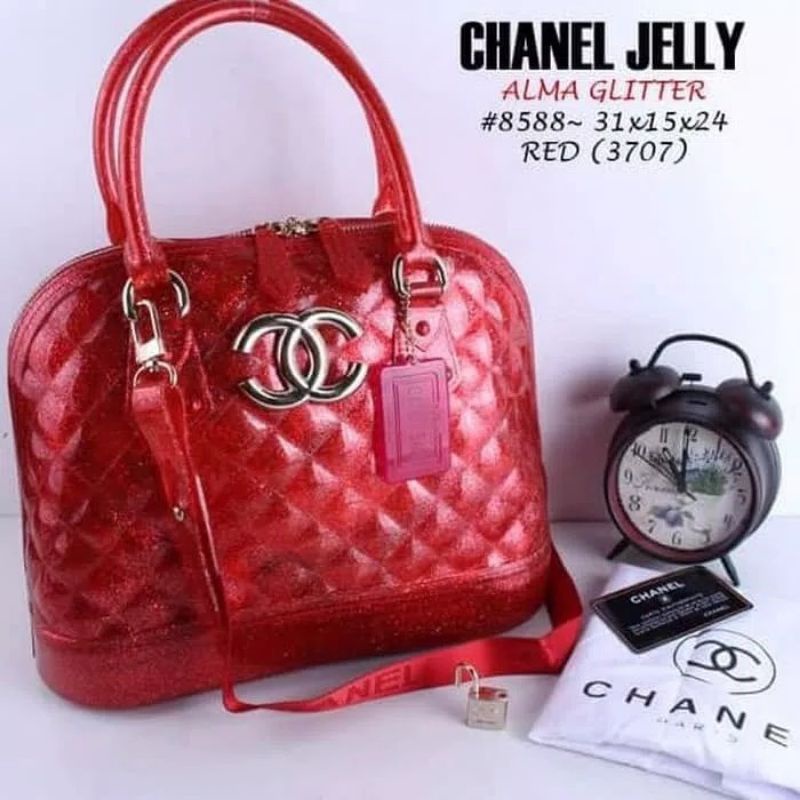 Tas Fashion Wanita Jelly Alma Gliter