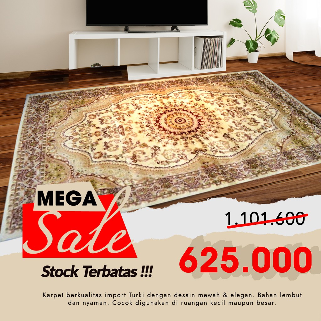 Karpet Permadani Tebal Sufi 120x170 Design Turki - 6104