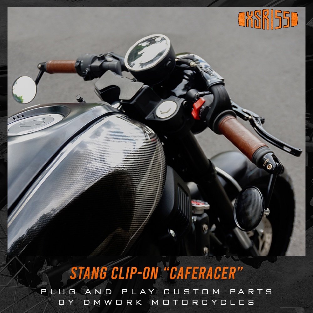 XSR 155 Stang Clip-On / Stang Jepit / Stang Caferacer / Stang Anodize