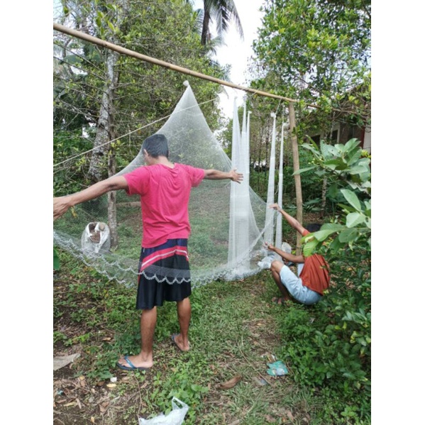 jala ikan jala lempar 3/8inchi..ikan udang kecil,wader.lunjar,uceng,benter. panjang 2,1meter