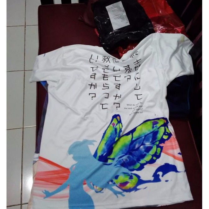 KAOS  Kaos Full Print Anime FullPrint [ KHUSUS CUSTOM SUKA SUKA ]  COC KATOO