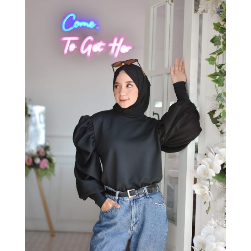 Melva blouse SC kemeja/atasan cantik