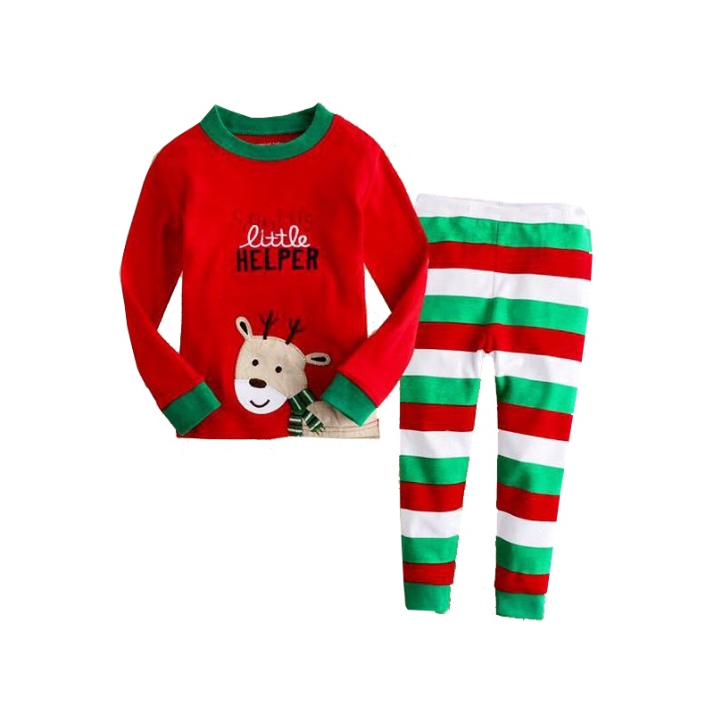 Pajamas Natal Sleepsuit Christmas Pajamas 2in1 Natal Romper set Hat 2in1 Baju Bayi Natal I Love Santa Claus Santa's Little Helper Christmas Pink Santa Setelan Panjang