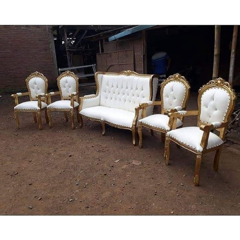 kursi set pelaminan jati