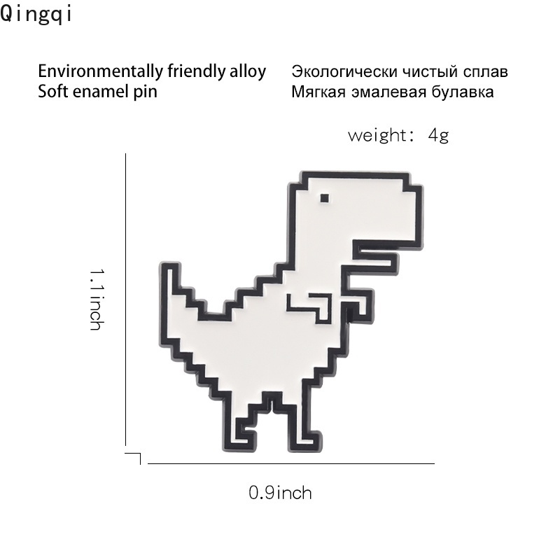 Bros Pin Enamel Desain Dinosaurus Tyrannosaurus Rex Untuk Aksesoris Ransel Topi Wanita