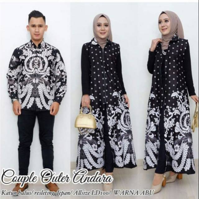 Batik couple lebaran batik sarimbit gamis, couple Tunik, couple longgcardy