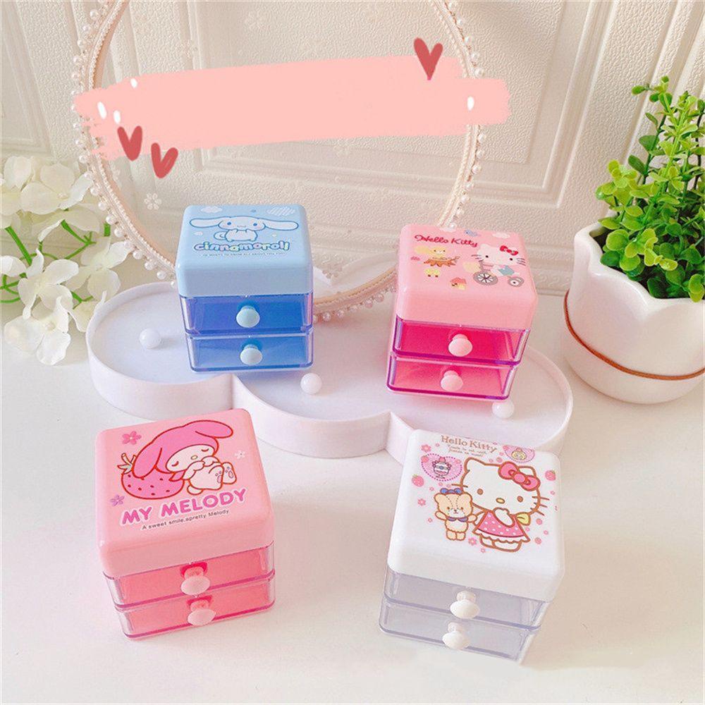 Mxbeauty Tempat Pulpen Kawaii Cabinet Gift Kuromi My Melody Cinnamoroll Kotak Organizer Siswa