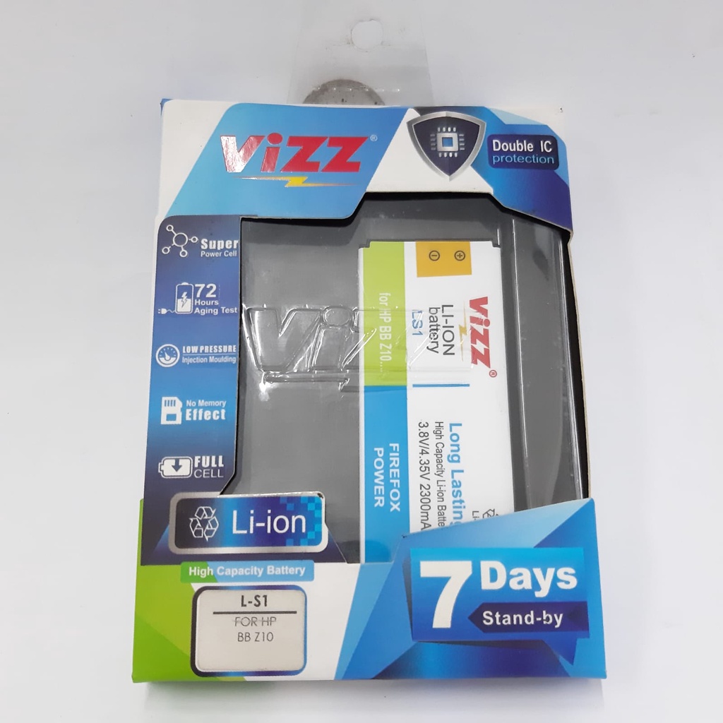 Baterai Double Power Vizz Blackberry Z10/L S1 Baterai BB Z10 Baterai BB L S1