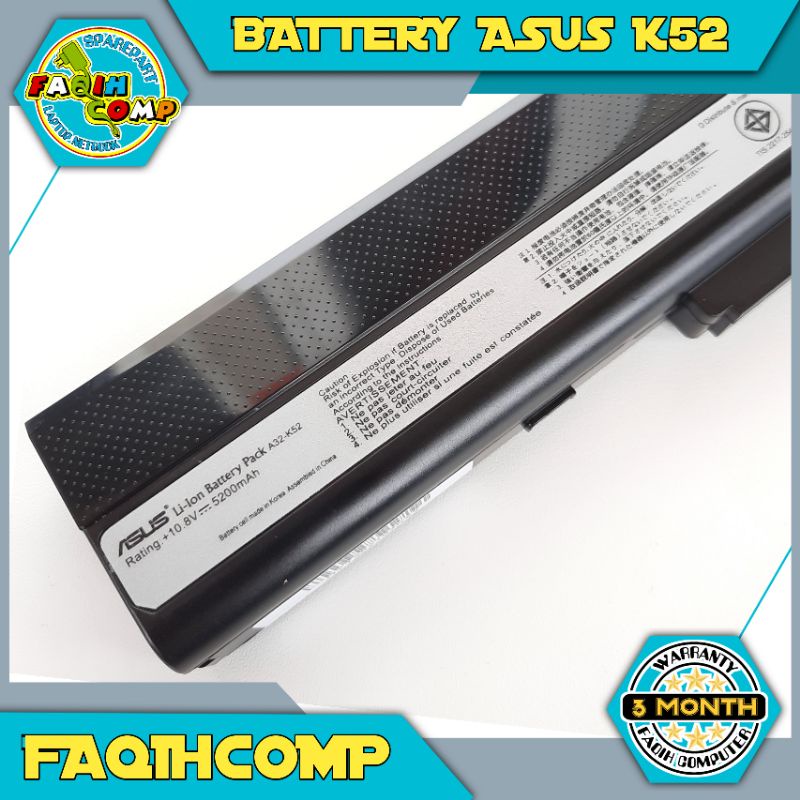 Baterai Batre Original Laptop Asus K42 K42F K42J K52 A42 A42E A42F A42J A42D A32-K52