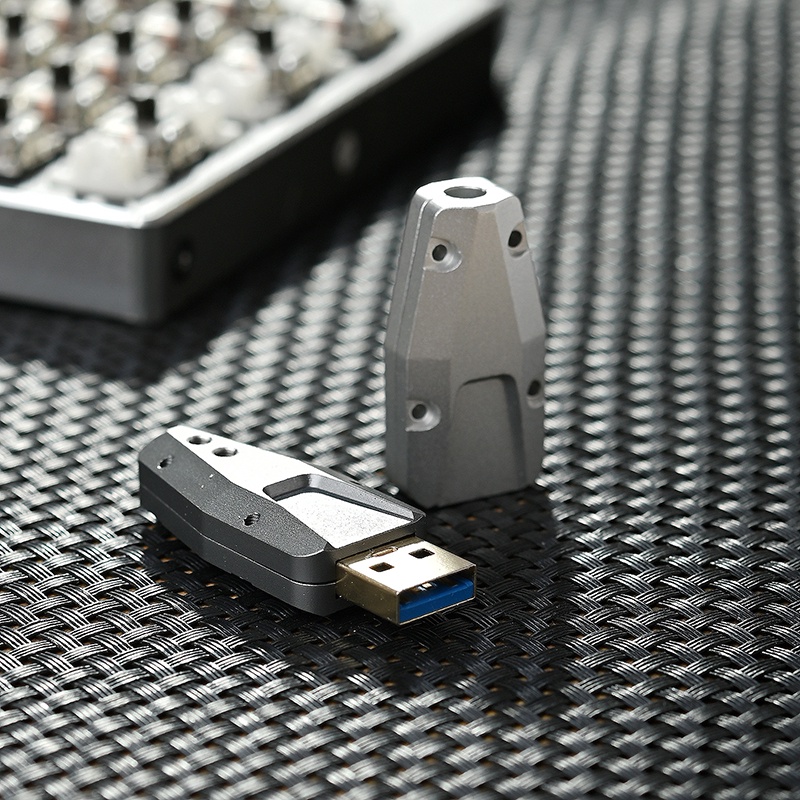 Kelowna Customized Data USB3.0 Aperture: 5, 6mm CNC Data Cable Metal Connector Plug Metal USB Shell