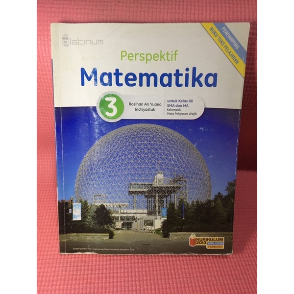 BUKU MATEMATIKA KELAS 12 / 3 SMA (BUKU BEKAS)