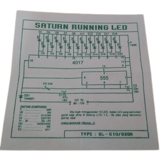 PCB SL-010/020A Circle Running Led