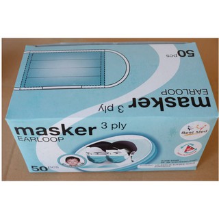 masker 3ply ONEMED BESTMED skrineer masker anak 50 lembar disposable