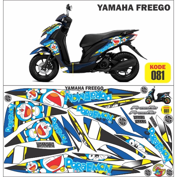 STRIPING FREEGO/ FREEGO/ STOCK YAMAHA FREEGO/ STIKER FREEGO / STICKER FREEGO