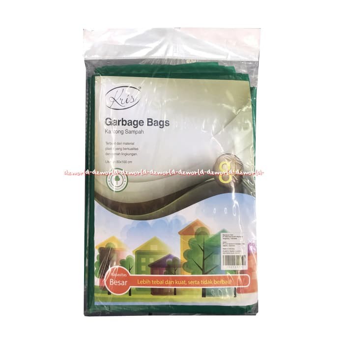 dworl281 Kris Gabage Bags Kantong Sampah Besar 8pcs 80x100cm Ramah Lingkungan