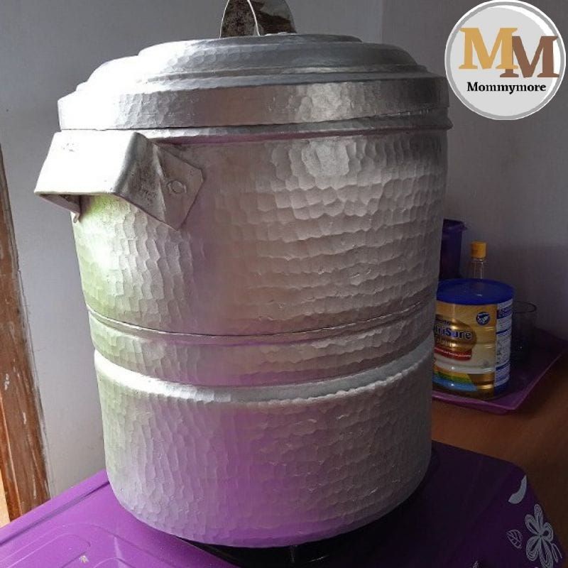 Panci Kukus Aluminium | Diameter L 30 cm T 40 cm | Panci Langsang Kukusan