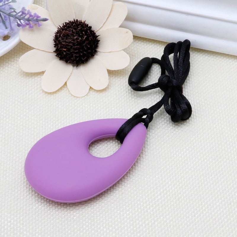 Mary Kalung Teether Bayi Bentuk Tetesan Air Bahan Silikon