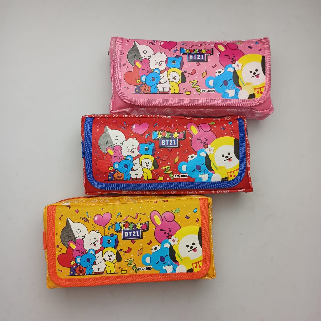 

Pencil case BT21 / tempat pensil jaring BT21