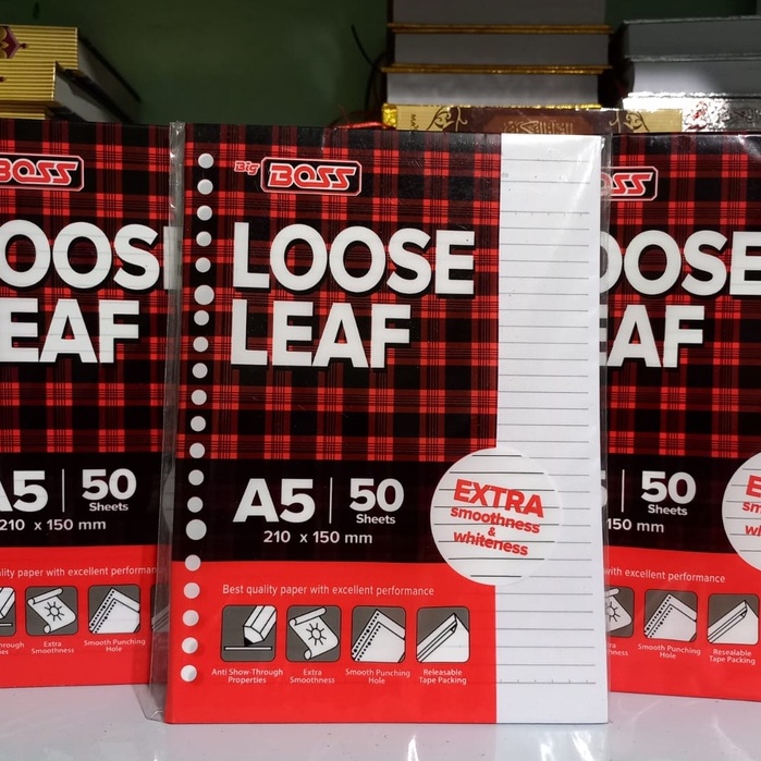 Loose Leaf A5 isi 50 lembar Garis BIG BOSS