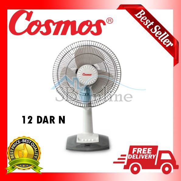 kipas angin cosmos desk fan 12&quot;(DAR-N) abu-abu  angin kencang