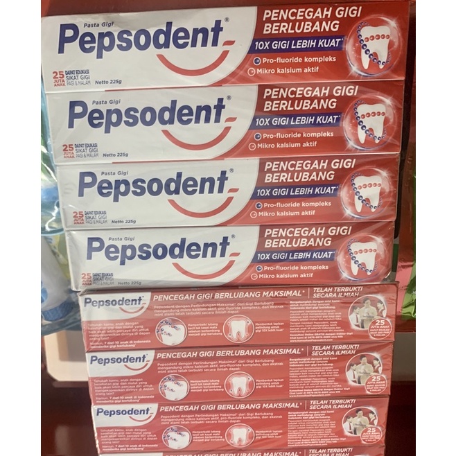 PEPSODENT 225g / Pasta Gigi PEPSODENT 225g / PEPSODENT Pencegah Gigi Berlubang